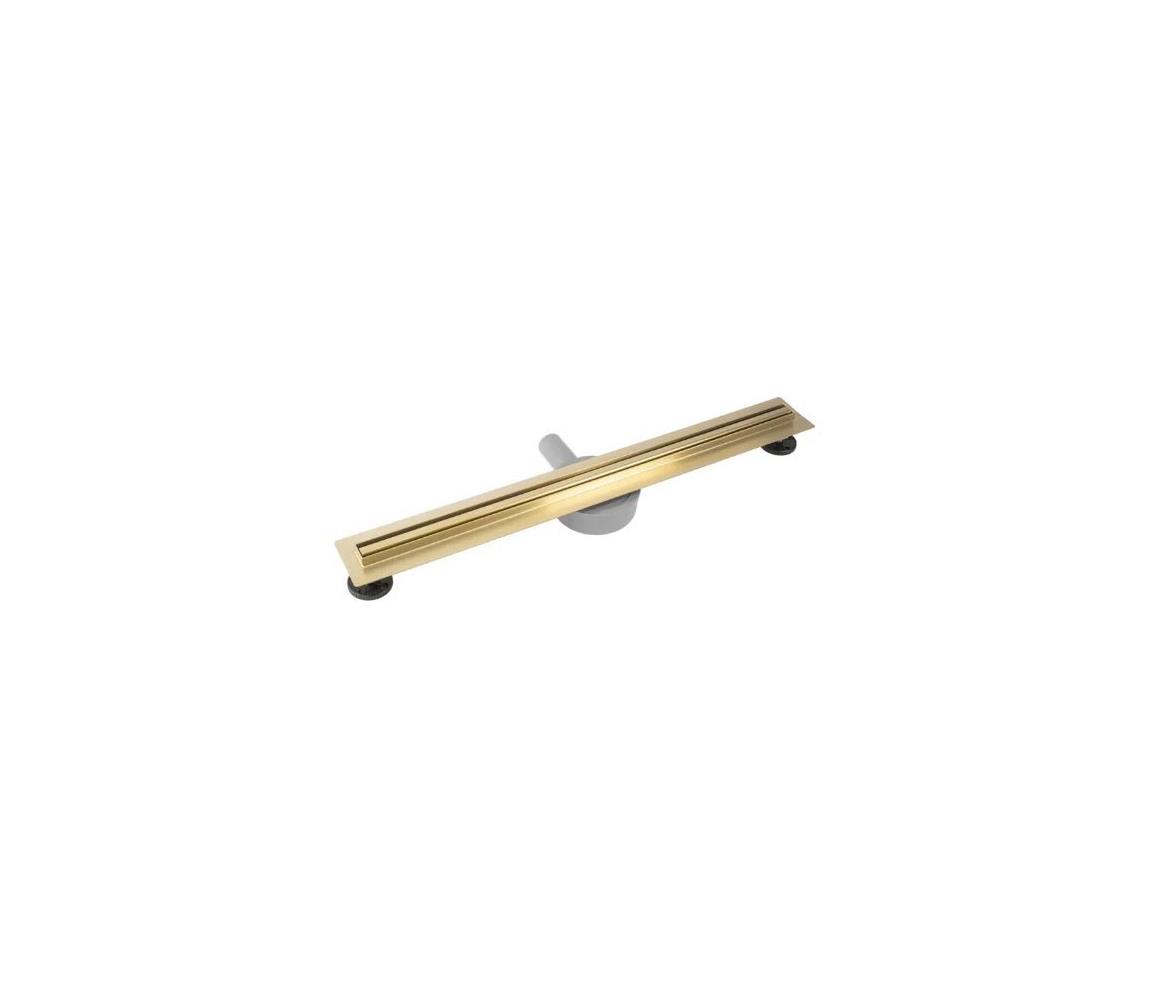 REA-G2714 - Odtokový žľab NEOX SLIM 70 cm nerezová oceľ/brúsené zlato REA-G2714