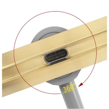REA-G2714 - Odtokový žľab NEOX SLIM 70 cm nerezová oceľ/brúsené zlato