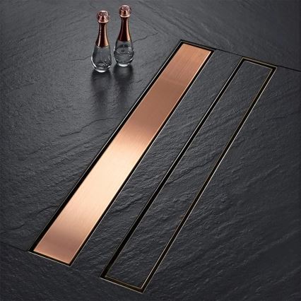 REA-G4802 - Odtokový žľab NEOX PRO 80 cm kartáčovaná meď