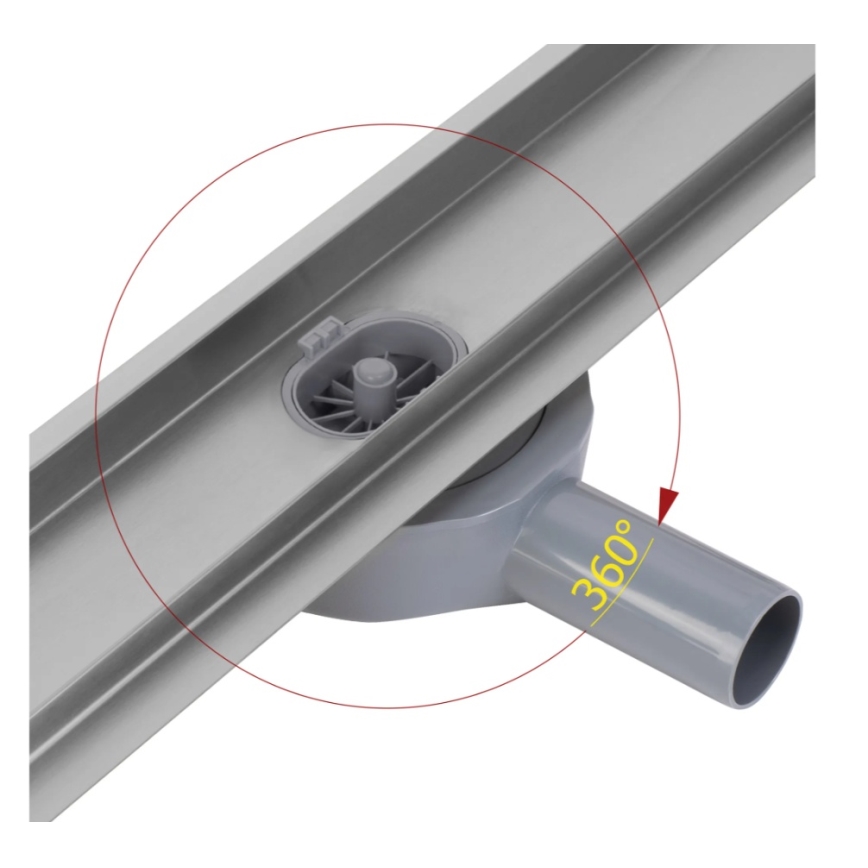 REA-G5807 - Odtokový žľab NEOX PRO 60 cm nerezová oceľ