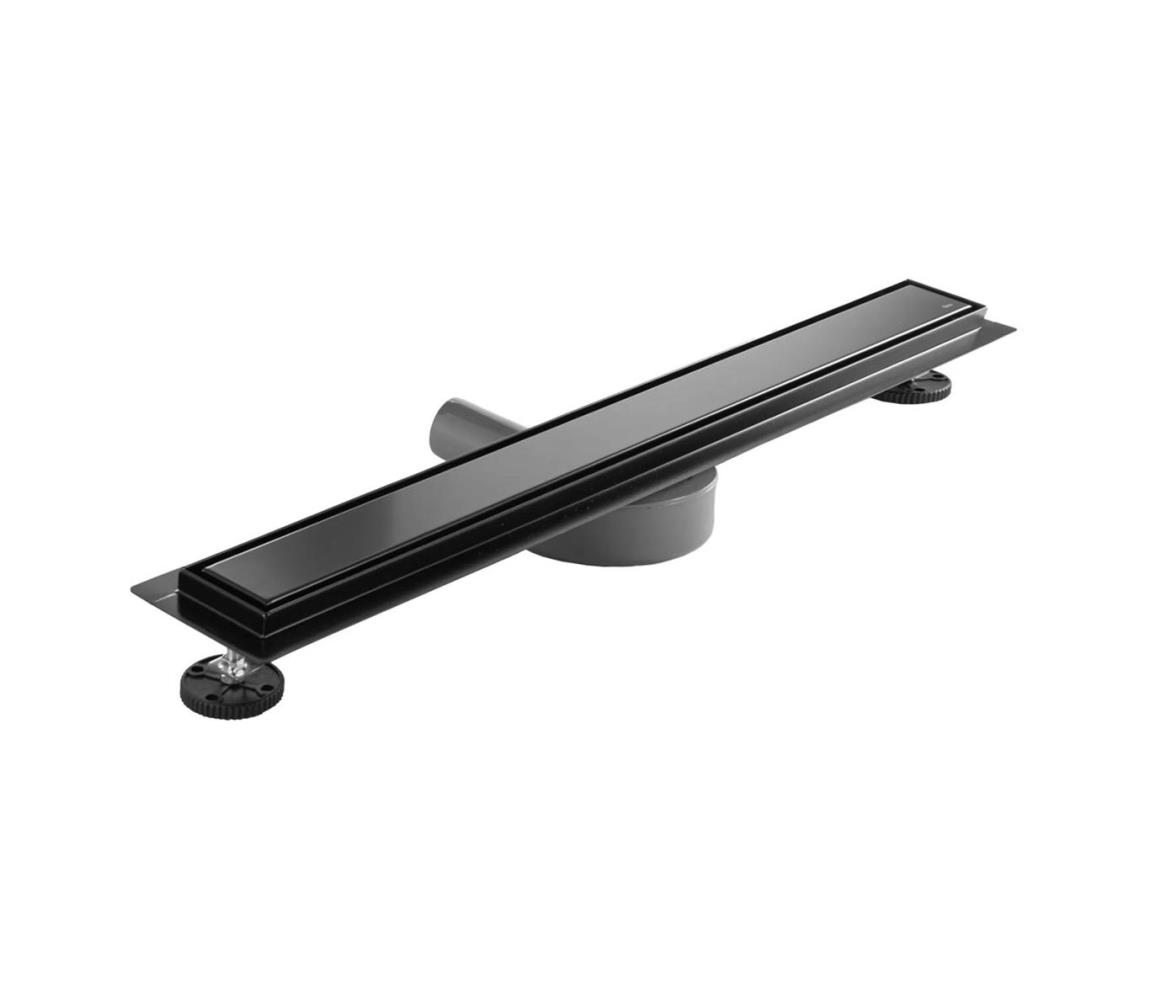 REA-G7802 - Odtokový žľab NEOX PRO 70 cm nerezová oceľ/čierna REA-G7802