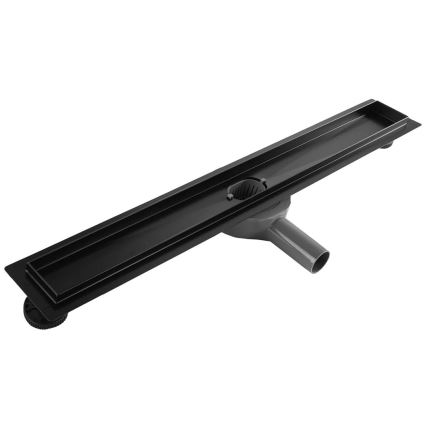 REA-G7802 - Odtokový žľab NEOX PRO 70 cm nerezová oceľ/čierna