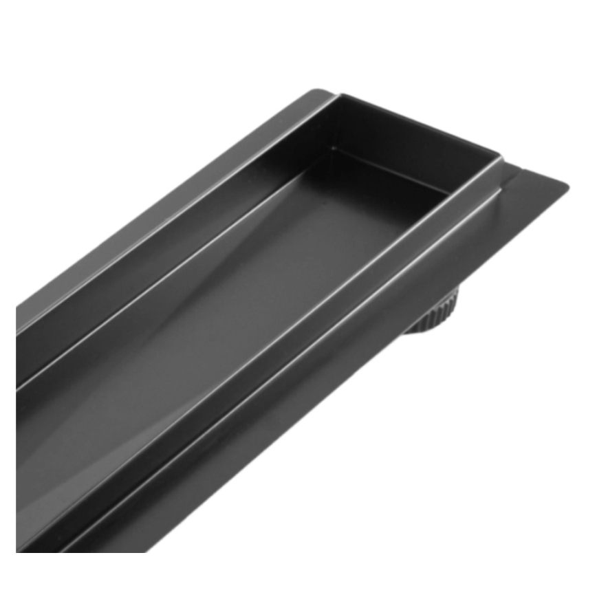 REA-G7802 - Odtokový žľab NEOX PRO 70 cm nerezová oceľ/čierna