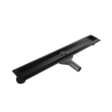 REA-G7802 - Odtokový žľab NEOX PRO 70 cm nerezová oceľ/čierna