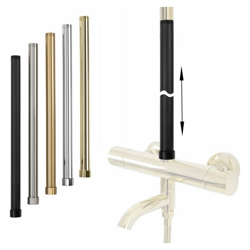 REA-K0891-Predlžovacia tyč pre sprchovú/vaňovú súpravu 51,5 cm brúsené zlato