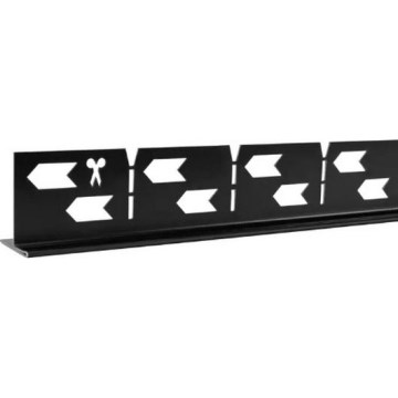 REA-K3218 - Spádová lišta 140 cm čierna