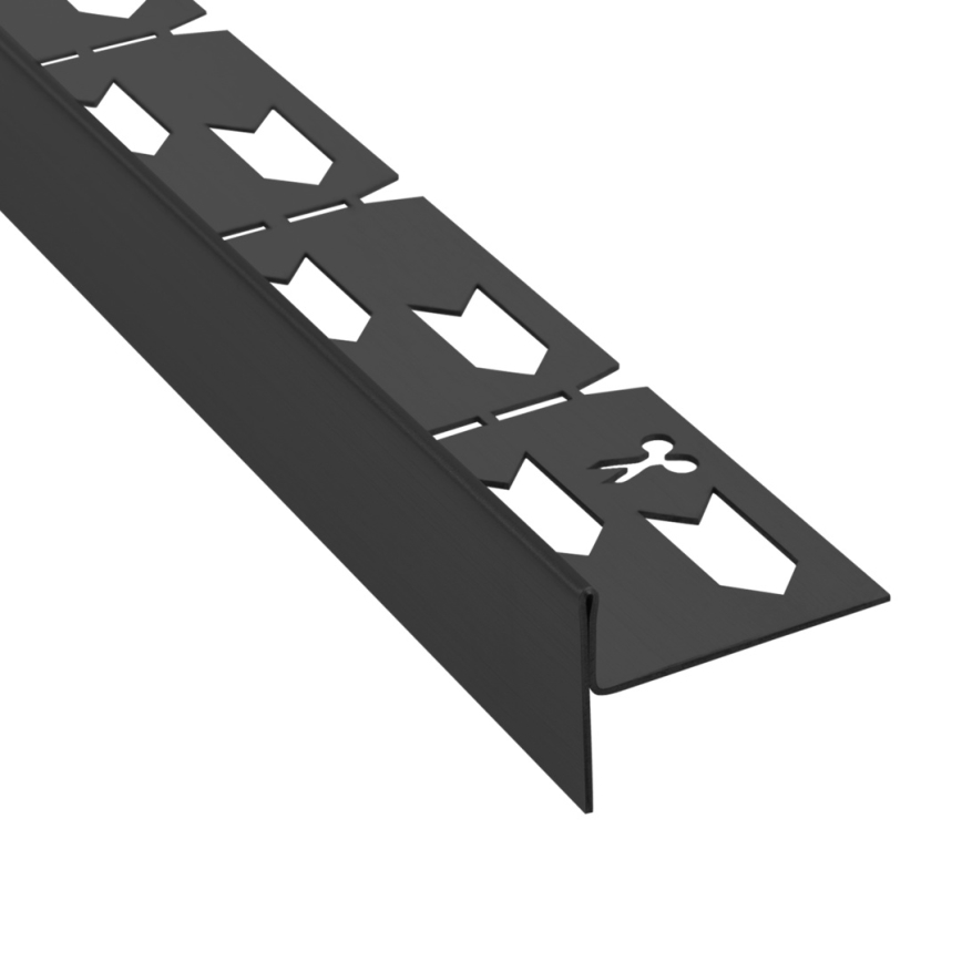 REA-K3218 - Spádová lišta 140 cm čierna