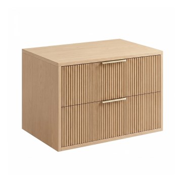 REA-M0408 - Závesná kúpeľňová skrinka pod umývadlo MONO 60x47 cm béžová