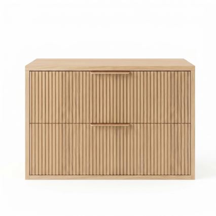 REA-M0408 - Závesná kúpeľňová skrinka pod umývadlo MONO 60x47 cm béžová