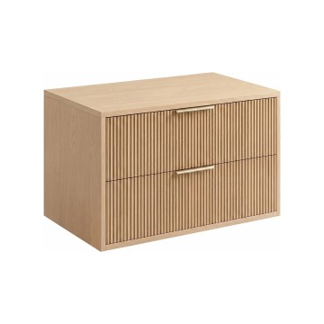 REA-M0409 - Závesná kúpeľňová skrinka pod umývadlo MONO 80x48,5 cm béžová
