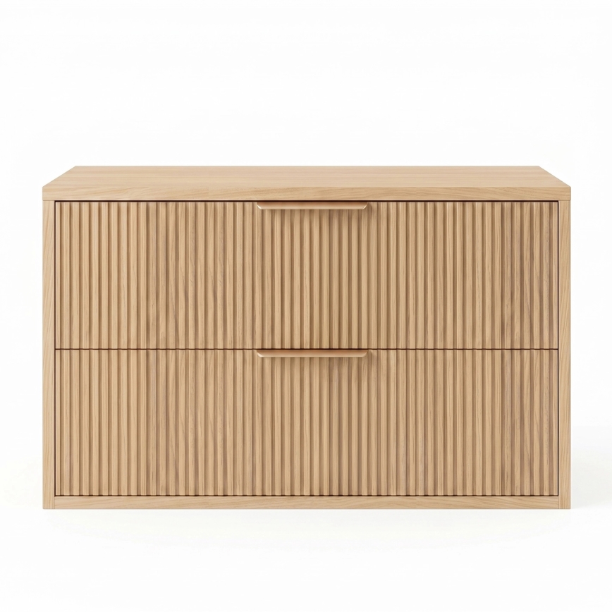 REA-M0409 - Závesná kúpeľňová skrinka pod umývadlo MONO 80x48,5 cm béžová
