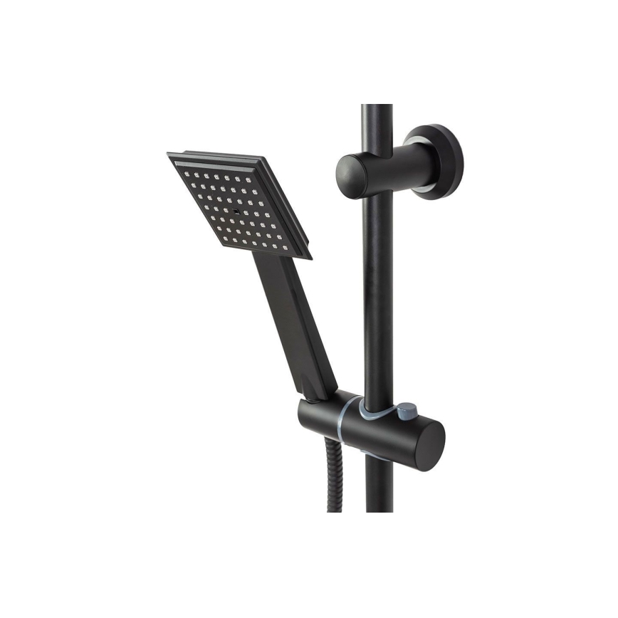 REA-P0636 - Sprchová súprava s batériou BRAVO matná čierna