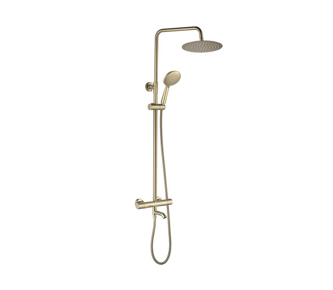 REA-P5960 - Sprchová súprava s termostatickou batériou LUNGO DIAMOND zlatá REA-P5960