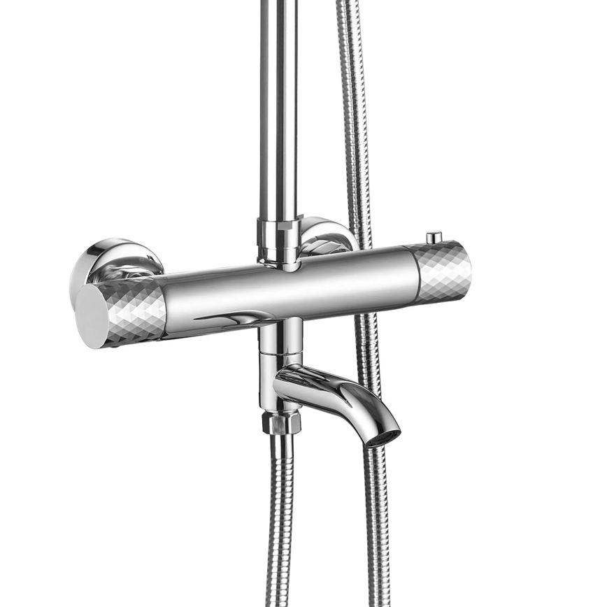 REA-P5961 - Sprchová súprava s termostatickou batériou LUNGO DIAMOND, lesklý chróm