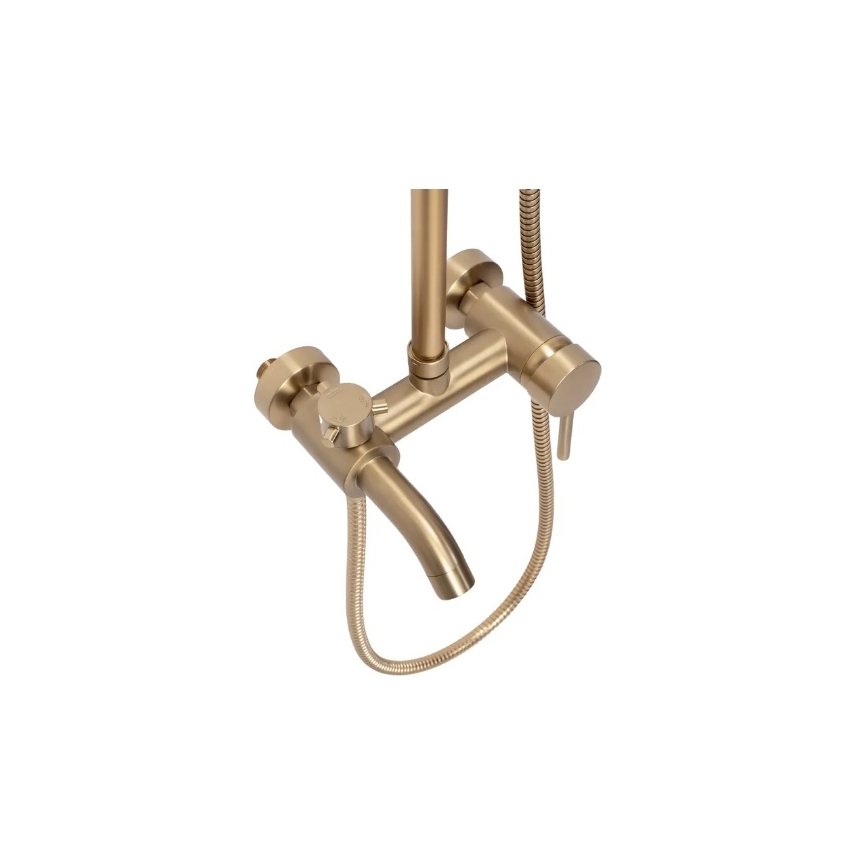 REA-P7051 - Sprchová súprava s batériou LUIS, brúsené zlaté prevedenie