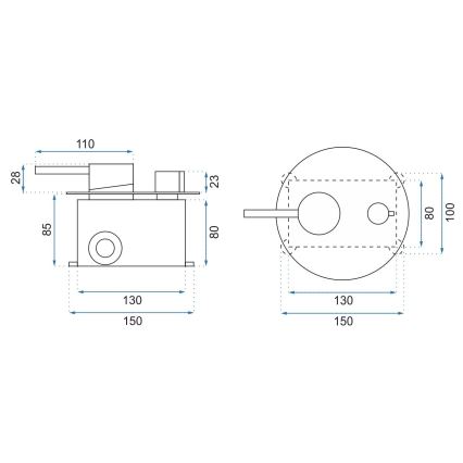 REA-P8007 - Sprchová sada s podomietkovou batériou LUNGO v lesklom chróme