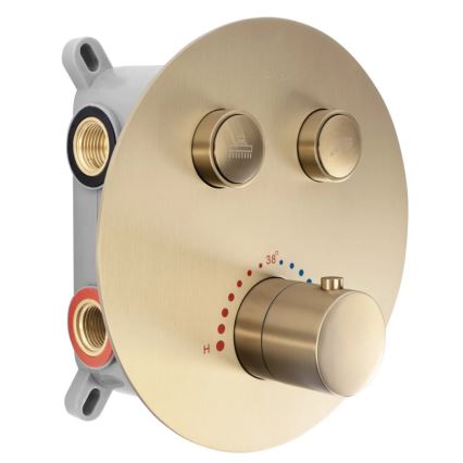 REA-P8551 - Tuš set s termostatsko podometno baterijo LUNGO, brušeno zlato