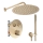 REA-P8551 - Tuš set s termostatsko podometno baterijo LUNGO, brušeno zlato