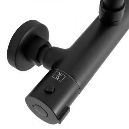 REA-P8804 - Sprchová súprava s termostatickou batériou BLISS v matnej čiernej