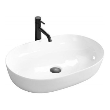 REA-U0024 - Umývadlo na dosku CLEO 41x60,5 cm keramika/lesklá biela