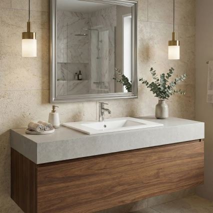 REA-U0040 - Zapustené umývadlo DAFNE 46,5x76 cm keramika/lesklá biela