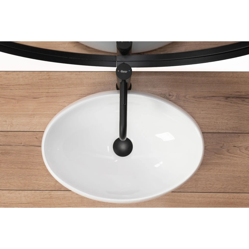 REA-U0462 - Umývadlo na dosku LINDA 34x48,5 cm keramika/lesklé biele