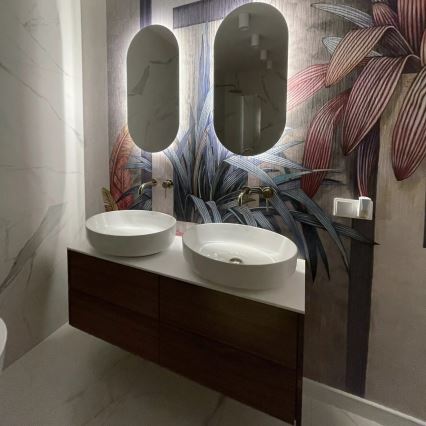 REA-U1223 - Umývadlo na dosku QUEEN 41,5x55 cm keramika/lesklá biela