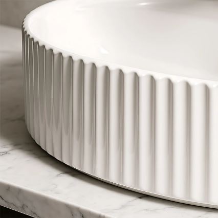 REA-U4002 - Umývadlo na dosku MARCELA 37x60 cm keramika/lesklá biela