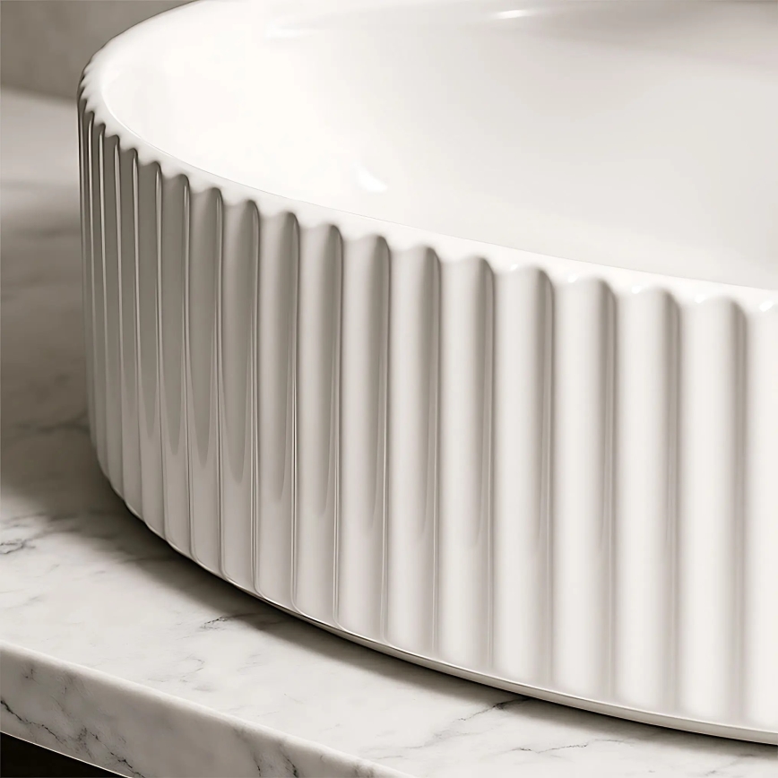 REA-U4002 - Umývadlo na dosku MARCELA 37x60 cm keramika/lesklá biela