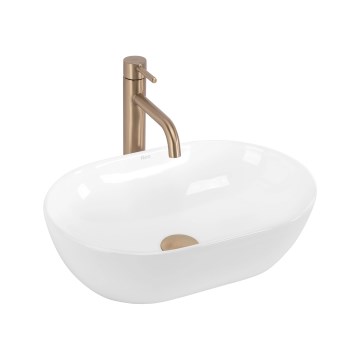 REA-U4330 - Umývadlo na dosku AMELIA 31x45 cm keramika/lesklá biela