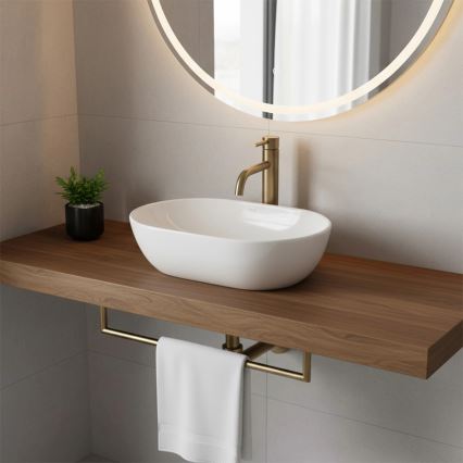 REA-U4330 - Umývadlo na dosku AMELIA 31x45 cm keramika/lesklá biela