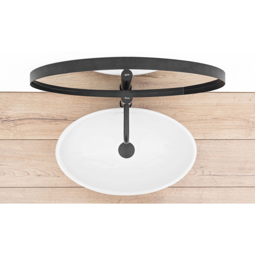 REA-U4603 - Umývadlo na dosku PAMELA 33x53 cm keramika/lesklá biela