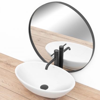 REA-U4603 - Umývadlo na dosku PAMELA 33x53 cm keramika/lesklá biela