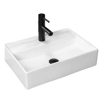 REA-U5000 - Umývadlo na dosku VALERIA 35,5x50,5 cm keramika/lesklá biela