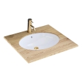 REA-U6330 - Zapustené umývadlo NEL 39x47,5 cm keramika/lesklá biela