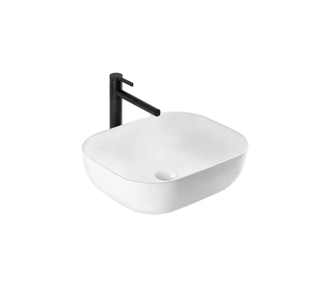 REA-U6521 - Umývadlo na dosku BELINDA 33,5x46,5 cm keramika/lesklá biela REA-U6521