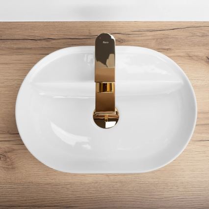 REA-U6617 - Umývadlo na dosku AURA 30x42 cm keramika/lesklá biela