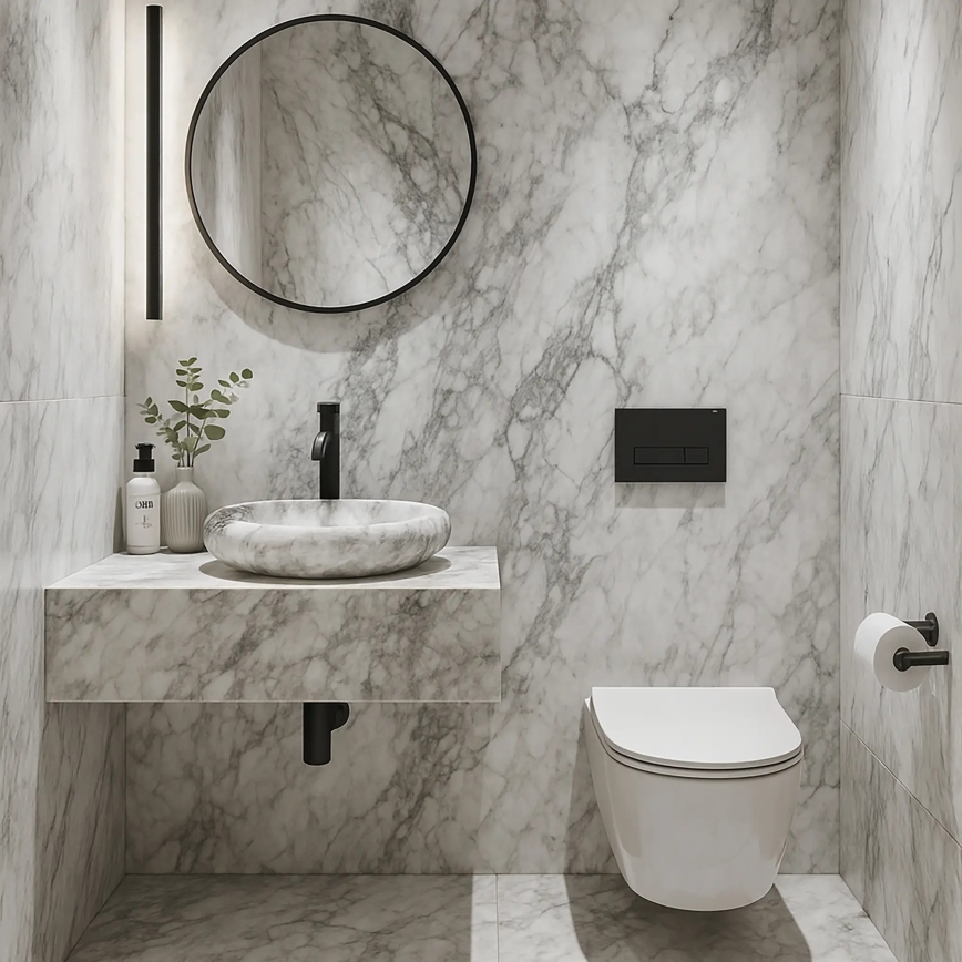 REA-U6651 - Umývadlo na dosku ROXY 31x49 cm keramika/sivá/imitácia kameňa