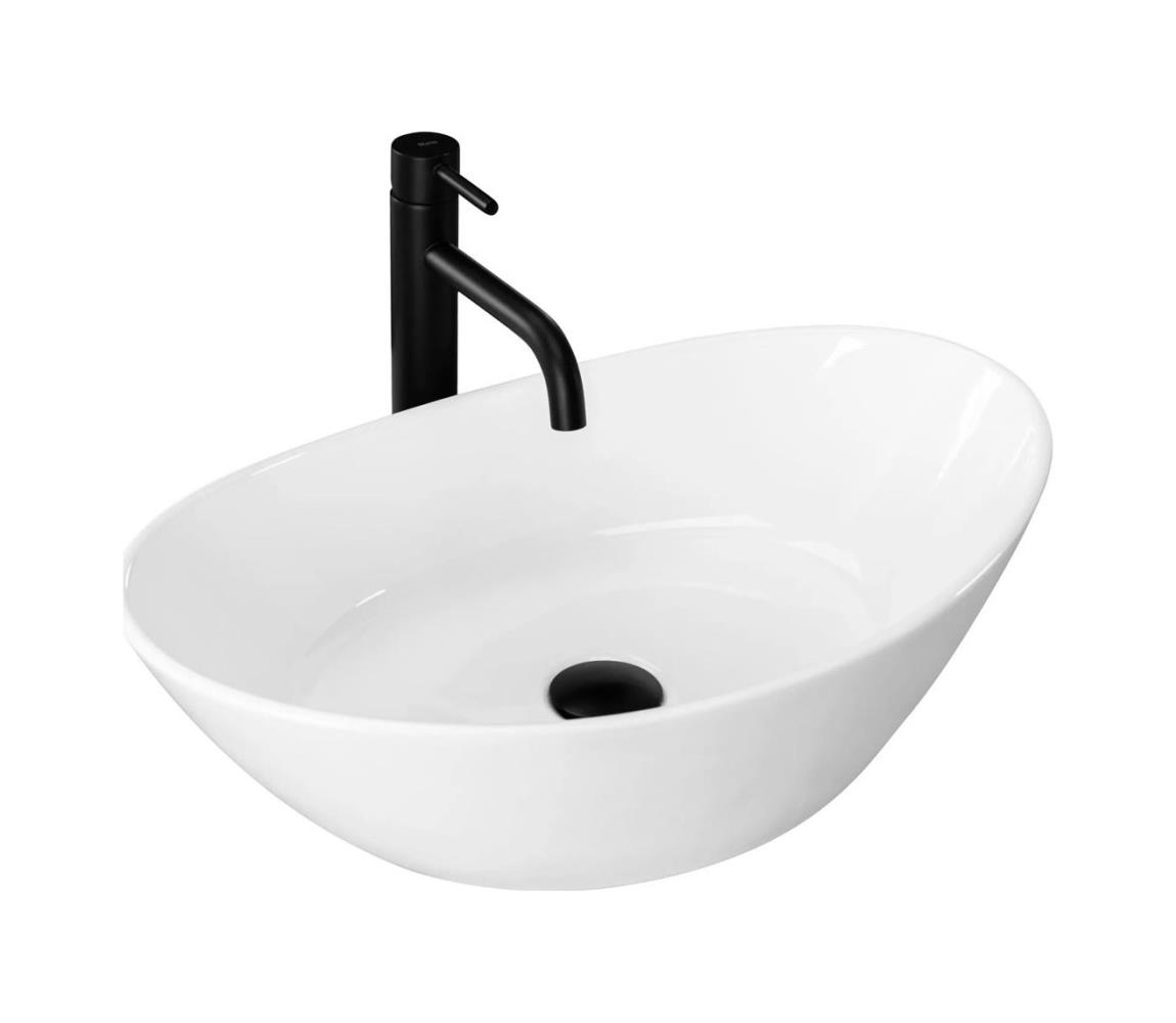 REA-U6801 - Umývadlo na dosku KATE 33,5x55,5 cm keramika/lesklá biela REA-U6801
