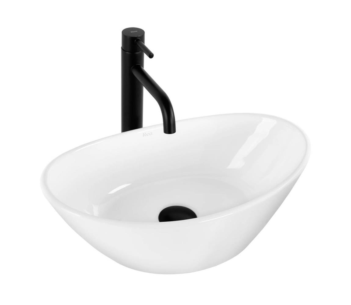 REA-U6802 - Umývadlo na dosku KATE 27x45 cm keramika/lesklá biela REA-U6802