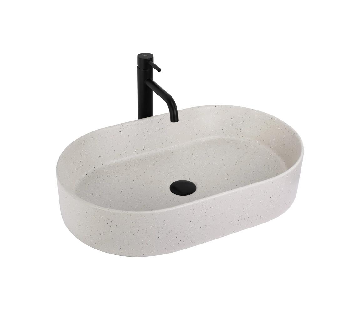 REA-U7341 - Umývadlo na dosku NADIA 38,5x61 cm keramika/krémová REA-U7341