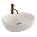 REA-U8480 - Umývadlo na dosku AMELIA 34,5x48 cm keramika/imitácia kameňa