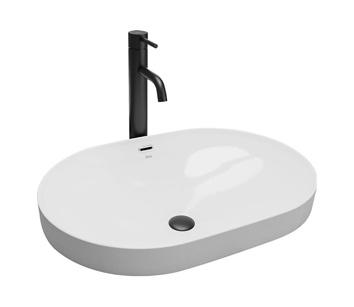 REA-U8700 - Umývadlo na dosku ARLETA 42x61,5 cm keramika/lesklá biela REA-U8700