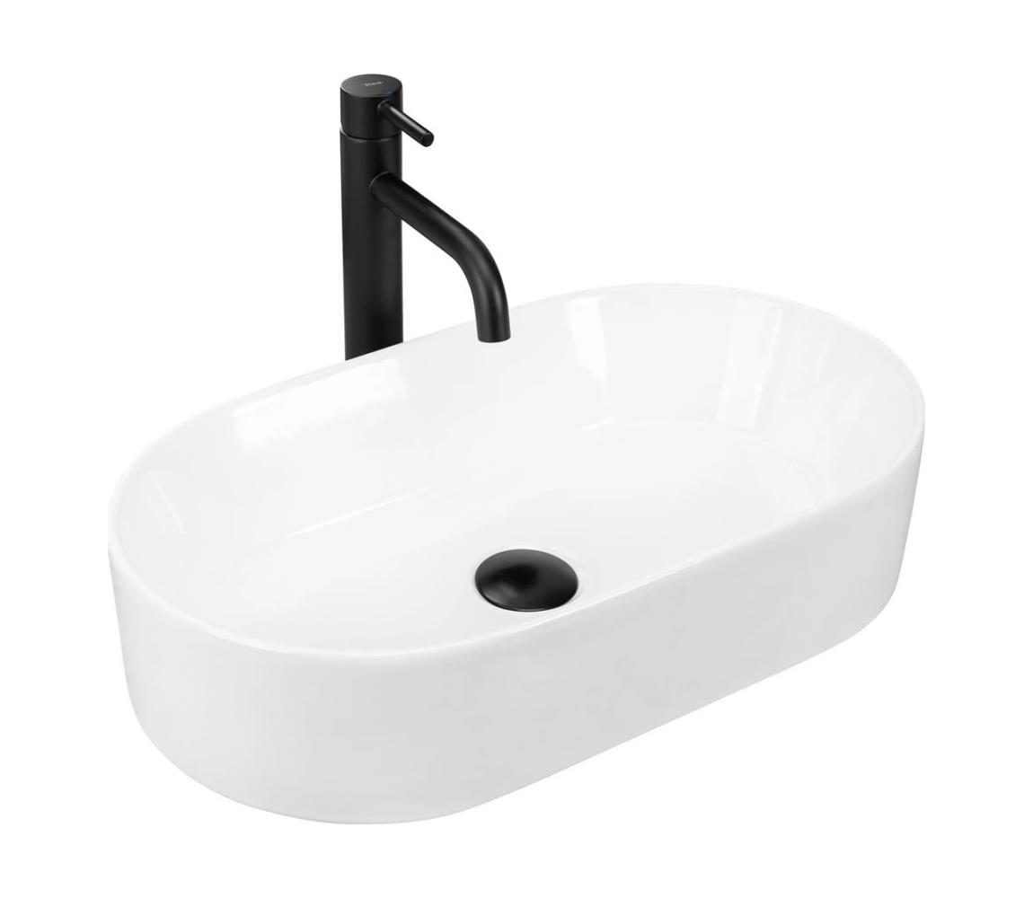 REA-U9108 - Umývadlo na dosku LAYLA 30x53 cm keramika/lesklá biela REA-U9108