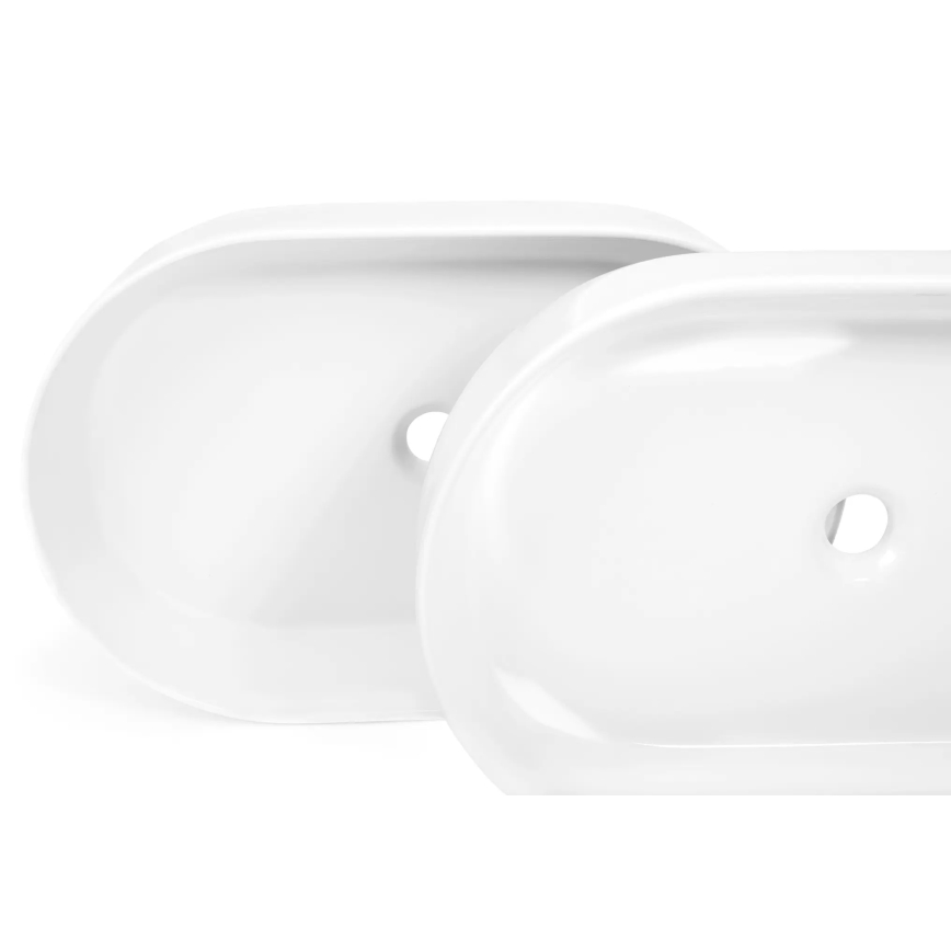 REA-U9657 - Umývadlo na dosku NADIA 38,5x61 cm keramika/matná biela