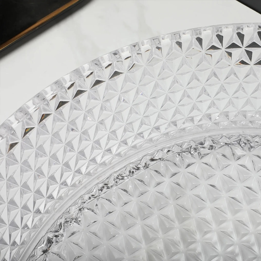 REA-U9670 - Umývadlo na dosku CRISTAL 35,5 cm sklo/priehľadné