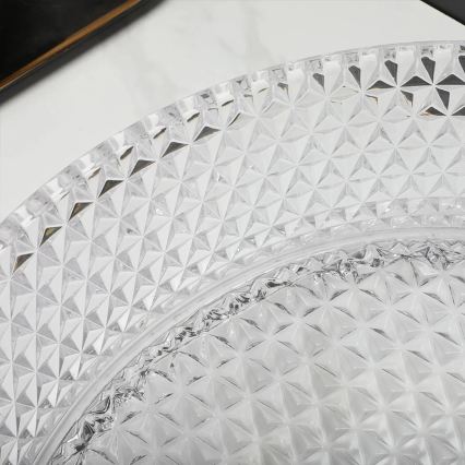REA-U9670 - Umývadlo na dosku CRISTAL pr. 35,5 cm sklo/priehľadné
