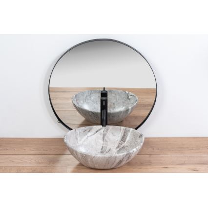 REA-U9908 - Umývadlo na dosku SOFIA 34,5 × 41 cm keramika/imitácia kameňa