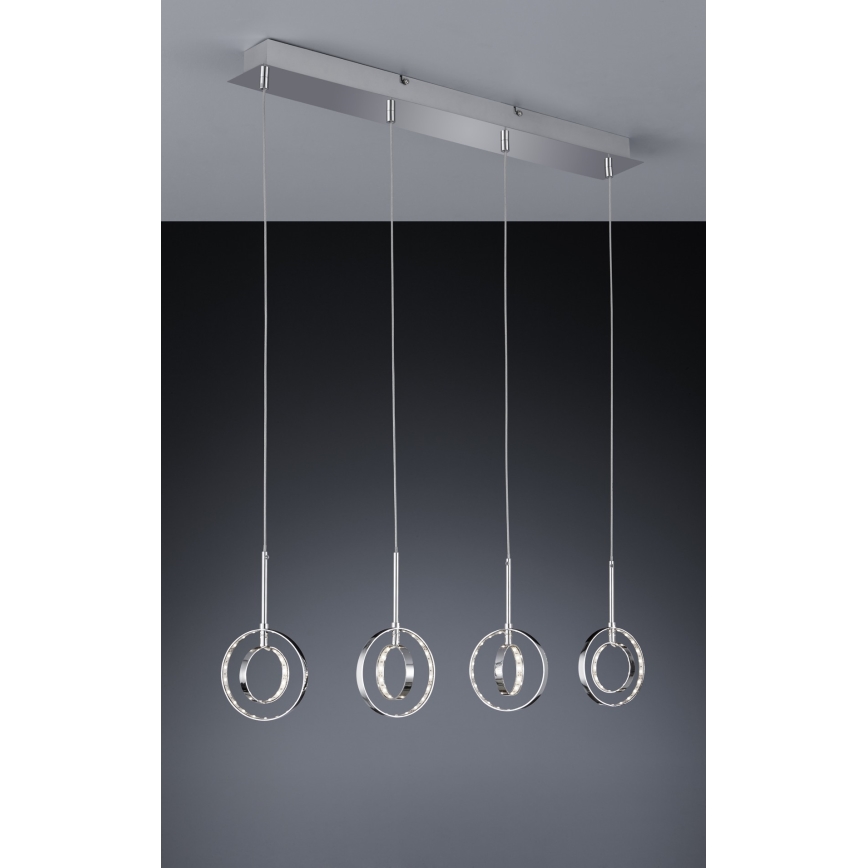 Reality - LED Luster na lanku PRATER 4xLED/4W/230V