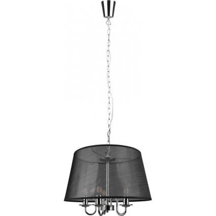 Reality - LED Luster na reťazi CIMA 5xE14/40W/230V čierna